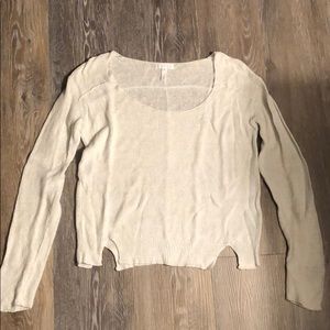 Leith Woven Light Blue Light Sweater